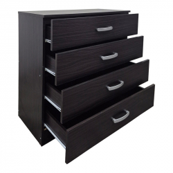 Συρταριέρα Athos pakoworld σε wenge απόχρωση 80x40x79εκ