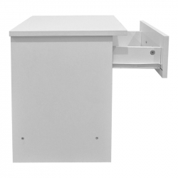 Κομοδίνο Bedy pakoworld λευκό 40x34x42εκ