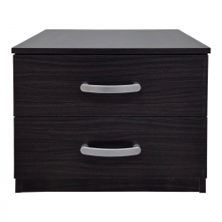 Κομοδίνο Athos pakoworld σε wenge απόχρωση 48x40x41.5εκ