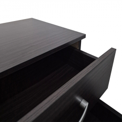 Κομοδίνο Athos pakoworld σε wenge απόχρωση 48x40x41.5εκ