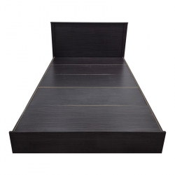 Κρεβάτι Athos pakoworld σε wenge απόχρωση 140x200εκ