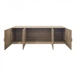 Πατάρι ντουλάπας τετράφυλλο Alvia pakoworld sonoma 200x51x60εκ