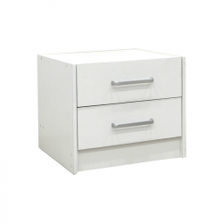 Σετ Κρεβατοκάμαρας Olympus White με Κρεβάτι 140x200εκ Σετ 2τεμ