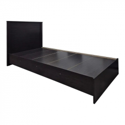 Κρεβάτι με στρώμα Athos-Dreamer pakoworld wenge 90x190εκ