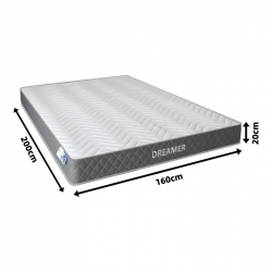 Στρώμα Dreamer pakoworld pocket spring διπλής όψης 20cm 160x200εκ