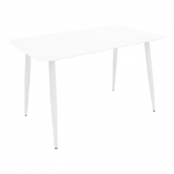 Τραπέζι Vista pakoworld αλουμίνιο σε λευκη απόχρωση 150x80x72εκ