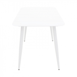 Τραπέζι Vista pakoworld αλουμίνιο σε λευκη απόχρωση 150x80x72εκ