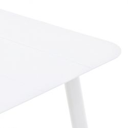 Τραπέζι Vista pakoworld αλουμίνιο σε λευκη απόχρωση 150x80x72εκ