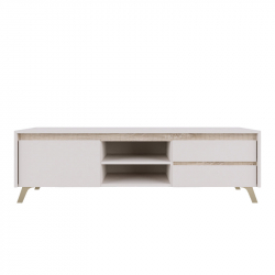 Σύνθετο σαλονιού Belka pakoworld κρεμ με oak 210,6x45x152,6εκ