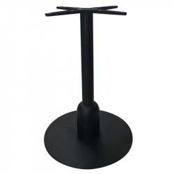 BORG Βάση Τραπεζιού Μέταλλο Βαφή Μαύρο (18,10kg)  Φ50cm H.72cm