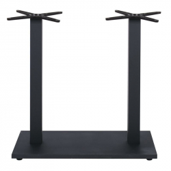 PRATO-W Βάση Τραπεζιού BAR 70x40cm H.93cm Μέταλλο Βαφή Μαύρο με Ρεγουλατόρο/ 18Kg  70x40 H.93cm