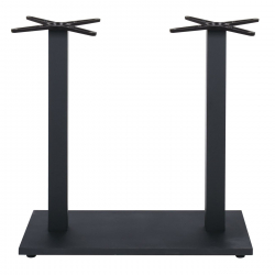 PRATO-W Βάση Τραπεζιού BAR 70x40cm H.93cm Μέταλλο Βαφή Μαύρο με Ρεγουλατόρο/ 18Kg  70x40 H.93cm