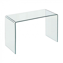 GLASSER Κονσόλα - Γραφείο Διάφανο Γυαλί 12mm  120x60x75cm
