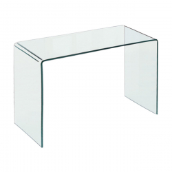 GLASSER Κονσόλα - Γραφείο Διάφανο Γυαλί 12mm  120x60x75cm
