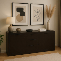 Μπουφές Doha pakoworld σε wenge απόχρωση 180x45x80.5εκ