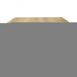 Τραπέζι Squaro pakoworld sonoma mdf με μαύρα μεταλλικά πόδια 120x70x75εκ