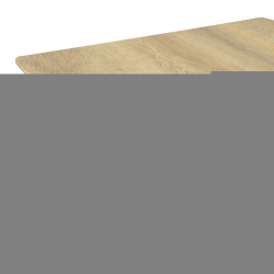 Τραπέζι Squaro pakoworld sonoma mdf με μαύρα μεταλλικά πόδια 120x70x75εκ