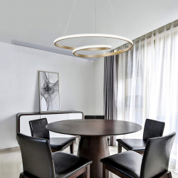 Φωτιστικό οροφής Rexon pakoworld led μέταλλο χρυσό Φ49x12εκ