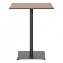 Τραπέζι Nerobian pakoworld mdf σε καρυδί απόχρωση 60x60x75εκ