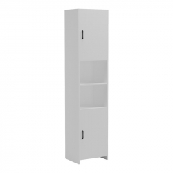 Ντουλάπι-στήλη Perlina pakoworld λευκό 40x32x175εκ