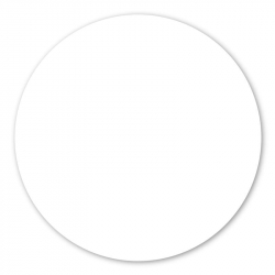 HPL (High Pressure Laminated) Επιφάνεια Τραπεζιού Απόχρωση Άσπρο  Φ70cm/12mm