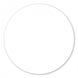 HPL (High Pressure Laminated) Επιφάνεια Τραπεζιού Απόχρωση Άσπρο  Φ70cm/12mm