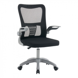 Καρέκλα γραφείου εργασίας Annalise pakoworld μαύρο mesh 57x53x100εκ