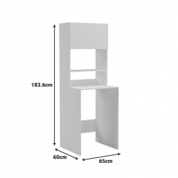 Έπιπλο πλυντηρίου Chaxe pakoworld λευκό 65x60x183.6εκ