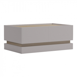 Τραπέζι σαλονιού Wendo pakoworld γκρι-sonoma 97x60x40εκ