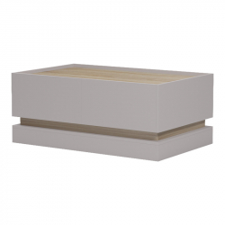 Τραπέζι σαλονιού Wendo pakoworld γκρι-sonoma 97x60x40εκ