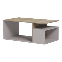 Τραπέζι σαλονιού Wendo pakoworld γκρι-sonoma 91x37x50εκ