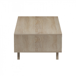 Τραπέζι σαλονιού Elonza pakoworld sonoma-ανθρακί 120x60x36εκ