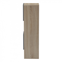 Σύνθετο σαλονιού Defry pakoworld sonoma-ανθρακί 177.5x31.5x110εκ