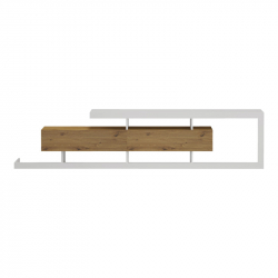 Έπιπλο τηλεόρασης Arbero pakoworld λευκό-oak 198x40x45εκ