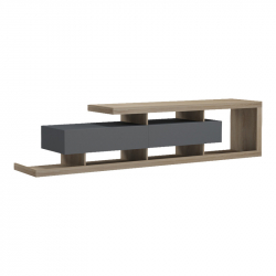 Έπιπλο τηλεόρασης Arbero pakoworld ανθρακί-sonoma 198x40x45εκ
