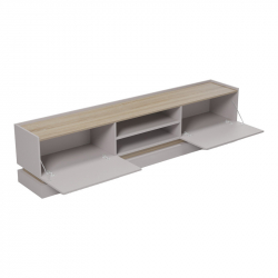 Έπιπλο τηλεόρασης Wendo pakoworld γκρι-sonoma 200x37x47εκ