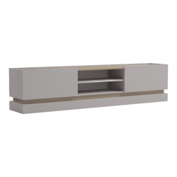 Έπιπλο τηλεόρασης Wendo pakoworld γκρι-sonoma 200x37x47εκ