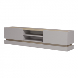 Έπιπλο τηλεόρασης Wendo pakoworld γκρι-sonoma 200x37x47εκ