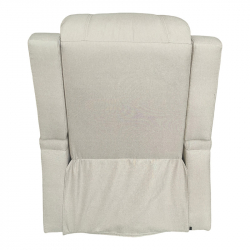 Πολυθρόνα relax με μηχανισμό massage Gessel pakoworld μπεζ ύφασμα 80x90x98εκ