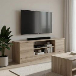 Έπιπλο τηλεόρασης Sasa pakoworld σε sonoma απόχρωση 120x35x41.5εκ