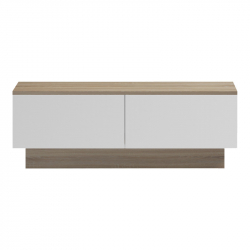 Τραπέζι σαλονιού Winey pakoworld σε sonoma-λευκή απόχρωση 90x60x31.5εκ