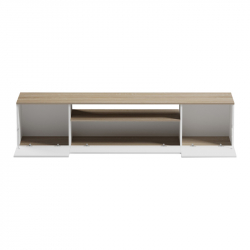 Έπιπλο τηλεόρασης Winey pakoworld σε sonoma-λευκή απόχρωση 180x44.5x44.5εκ