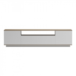 Έπιπλο τηλεόρασης Winey pakoworld σε sonoma-λευκή απόχρωση 180x44.5x44.5εκ
