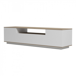 Έπιπλο τηλεόρασης Winey pakoworld σε sonoma-λευκή απόχρωση 180x44.5x44.5εκ