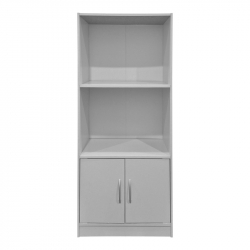 Βιβλιοθήκη Tekaro pakoworld λευκή 60x30x120εκ