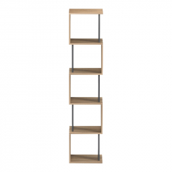 Βιβλιοθήκη Cubik pakoworld sonoma- ανθρακί 35x30x161εκ