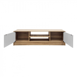 Έπιπλο τηλεόρασης Sasa pakoworld sonoma-λευκό 150x35x41.5εκ