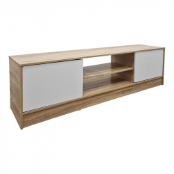 Έπιπλο τηλεόρασης Sasa pakoworld sonoma-λευκό 150x35x41.5εκ