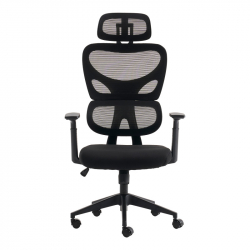Καρέκλα γραφείου διευθυντή Cadrey pakoworld mesh μαύρο 67x64x120-128εκ