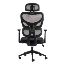 Καρέκλα γραφείου διευθυντή Cadrey pakoworld mesh μαύρο 67x64x120-128εκ